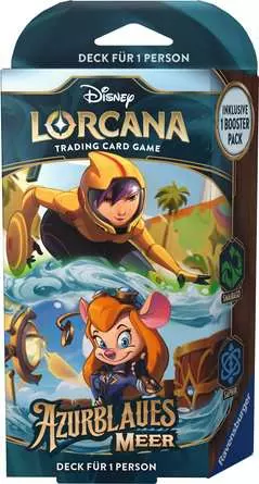 Disney Lorcana: Azurblaues Meer - Smaragd und Saphir Einzelspieler Deck  (Deutsch)
