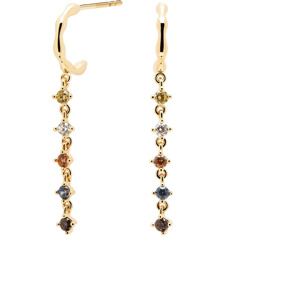 P D Paola Créoles 925 Argent Boucles d'oreilles