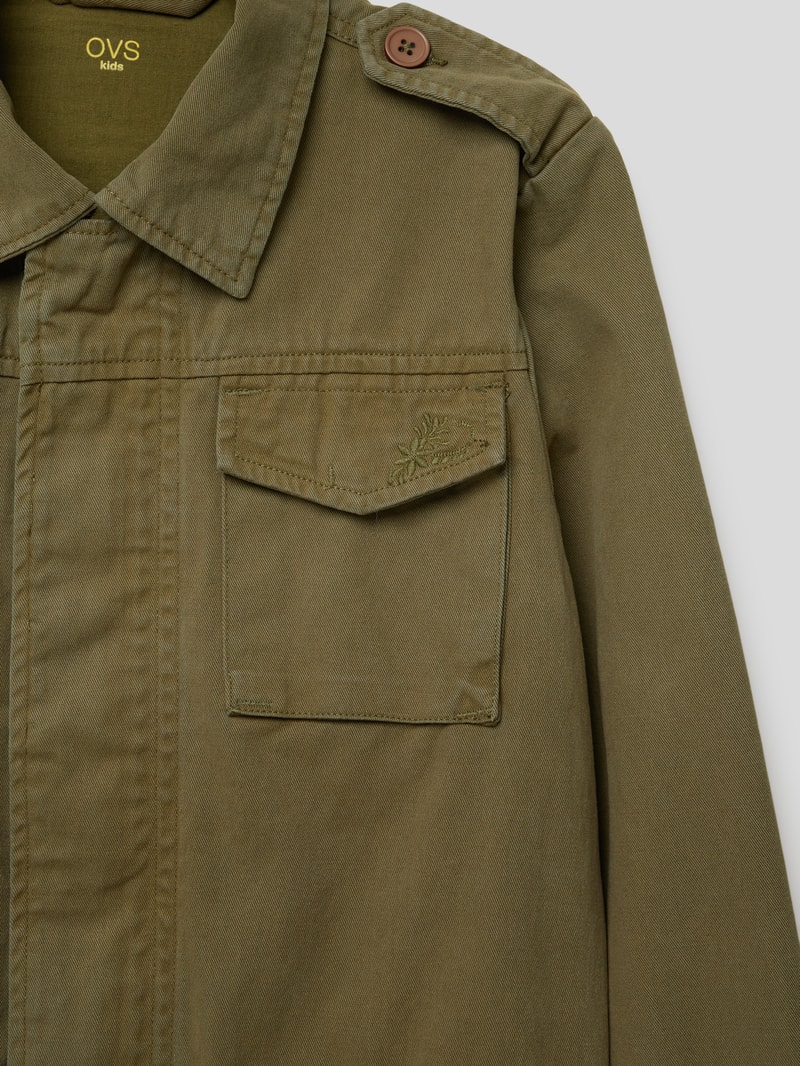 Parka mit Pattentaschen in khaki