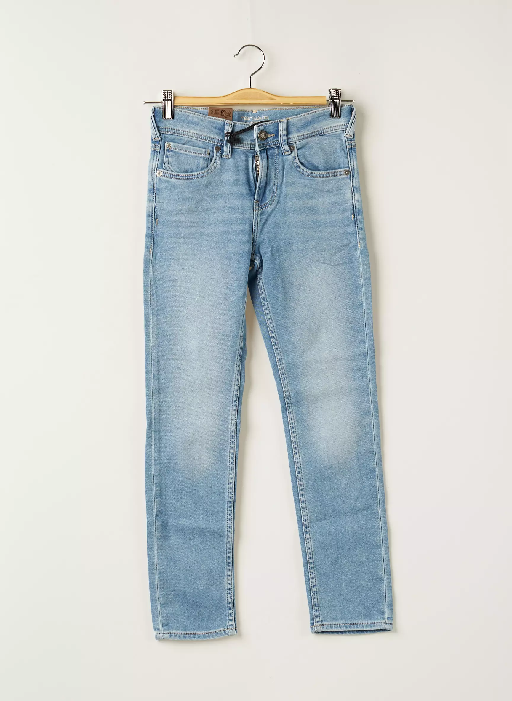 Teddy Smith Jeans Coupe Slim Garcon couleur bleu