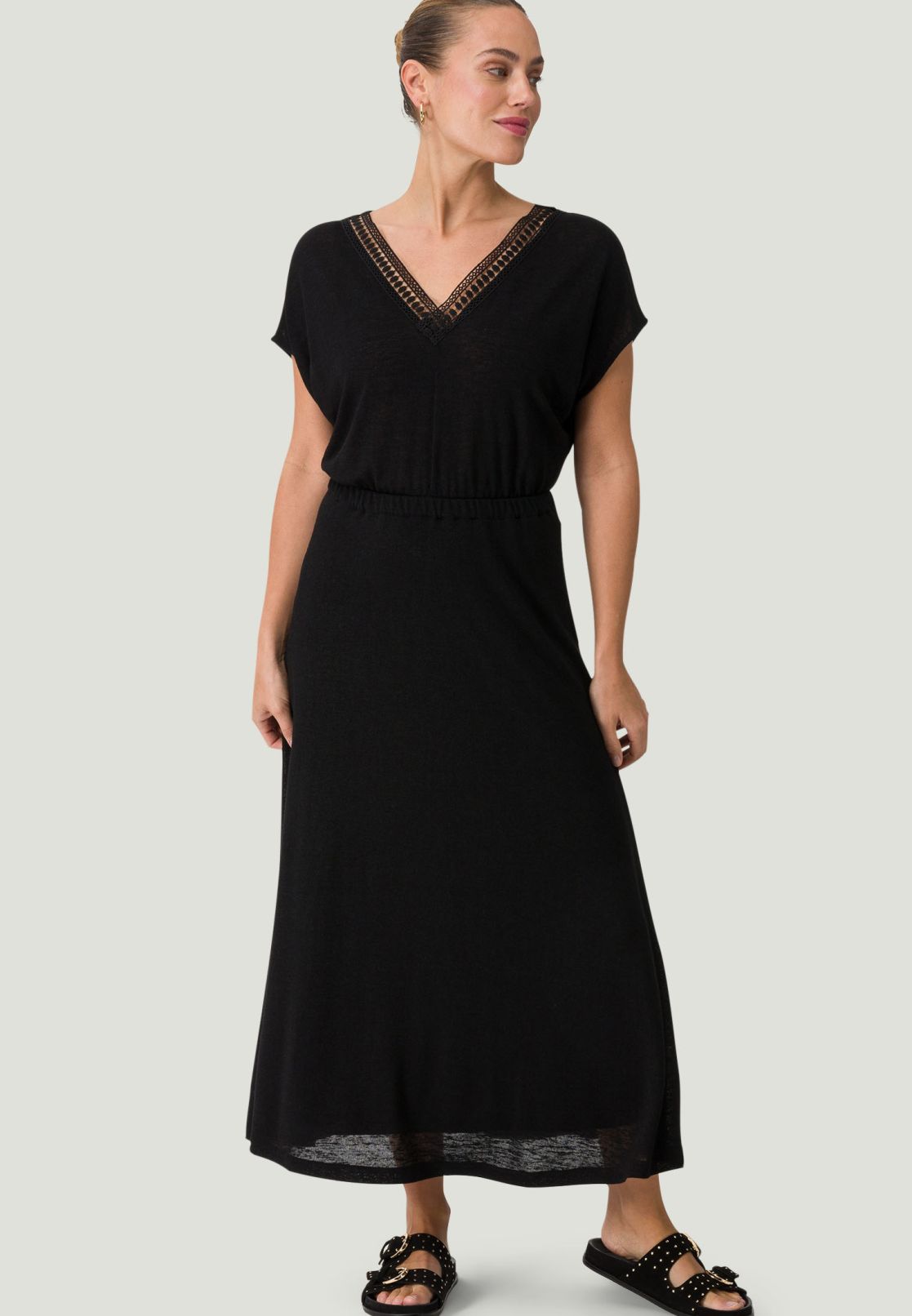Maxikleid mit Rückenausschnitt
