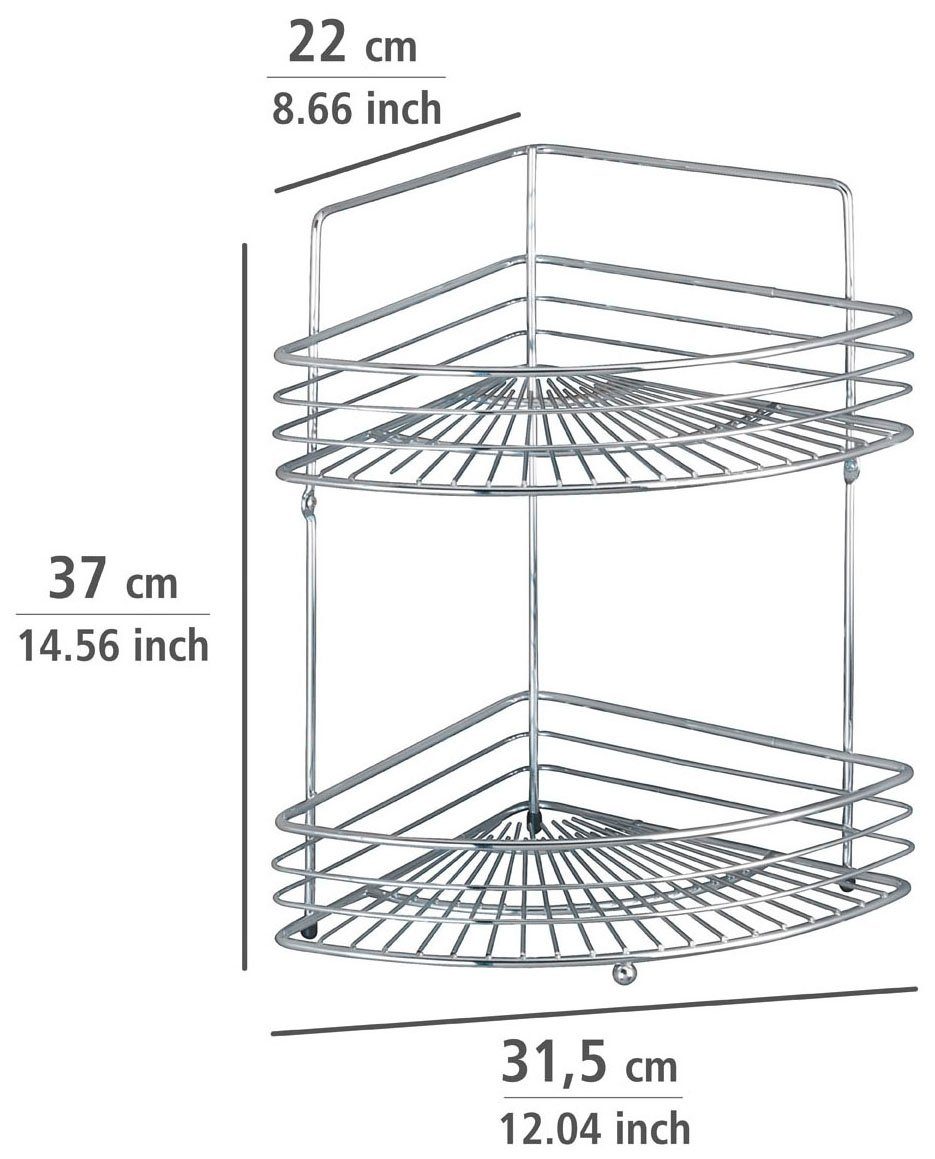 WENKO Eckregal Milano, 2 Ablageflächen