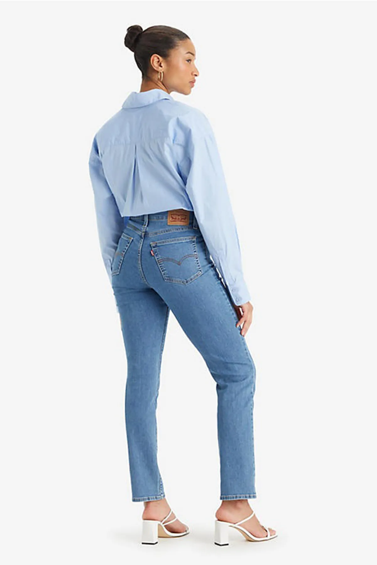 Levi&'s  724 HIGH RISE STRAIGHT MED INDIGO - GETRAGEN IN