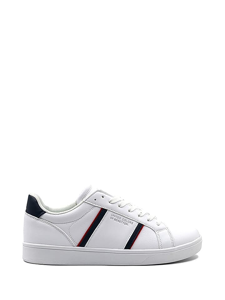 Benetton Leder-Sneakers in Weiß günstig kaufen 42