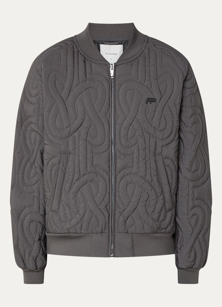 Jachetă bomber cu logo texturat Filling Pieces