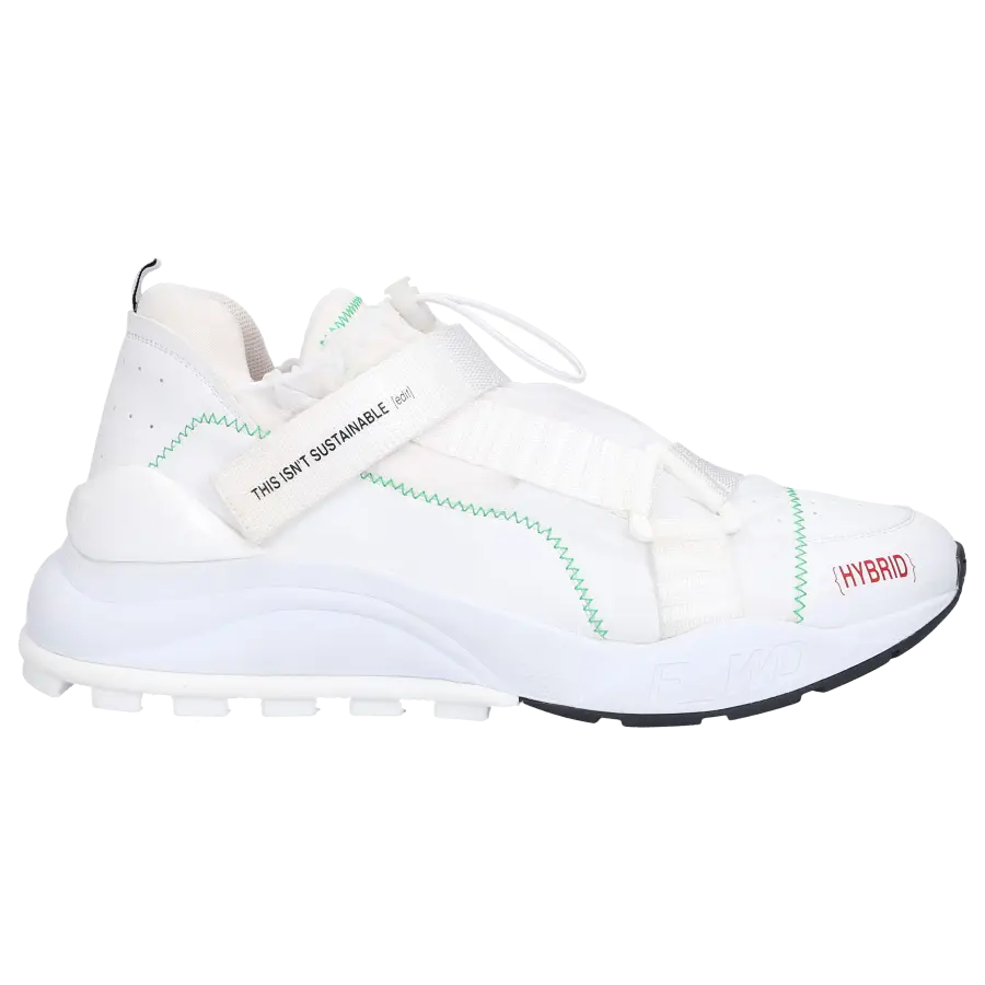 F_WD - Sneaker high Amber Eco Nappaleder Logo weiß - weiß