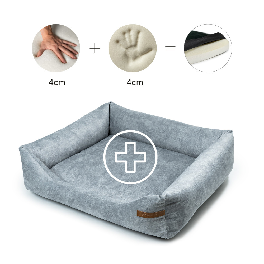 Rexproduct Hundebetten Rexproduct Otto Orthopädisches Hundebett Grau S-XL grau M