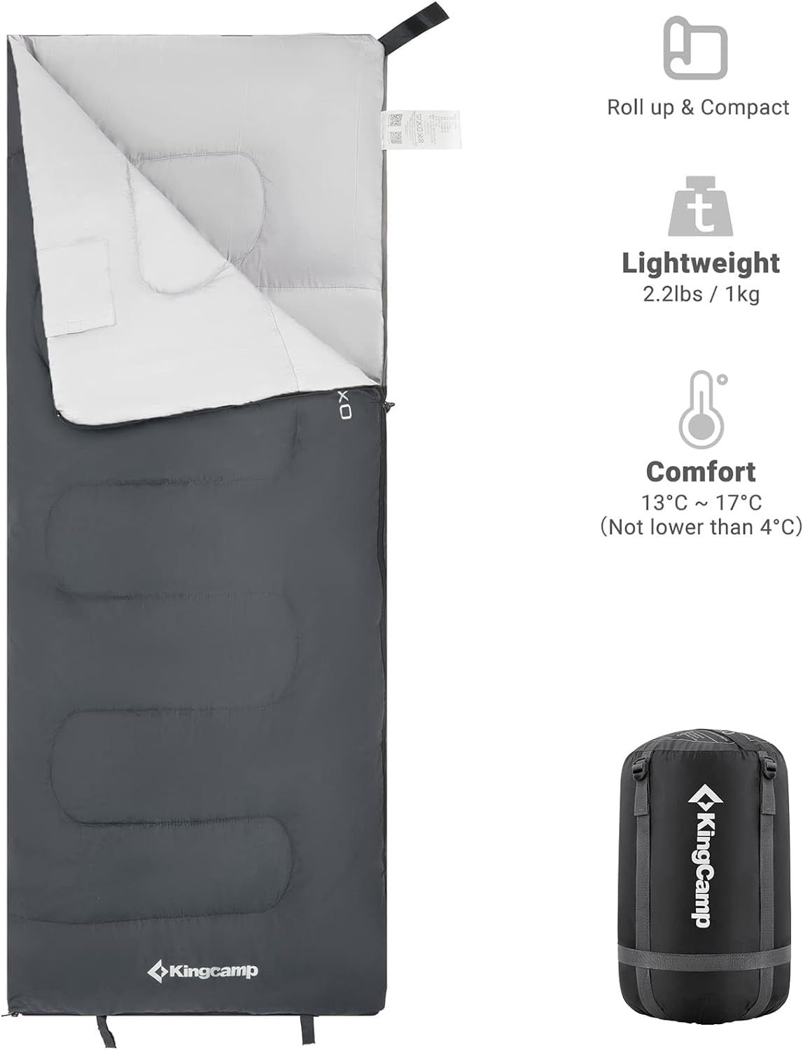 KingCamp Erwachsene L Schlafsack
