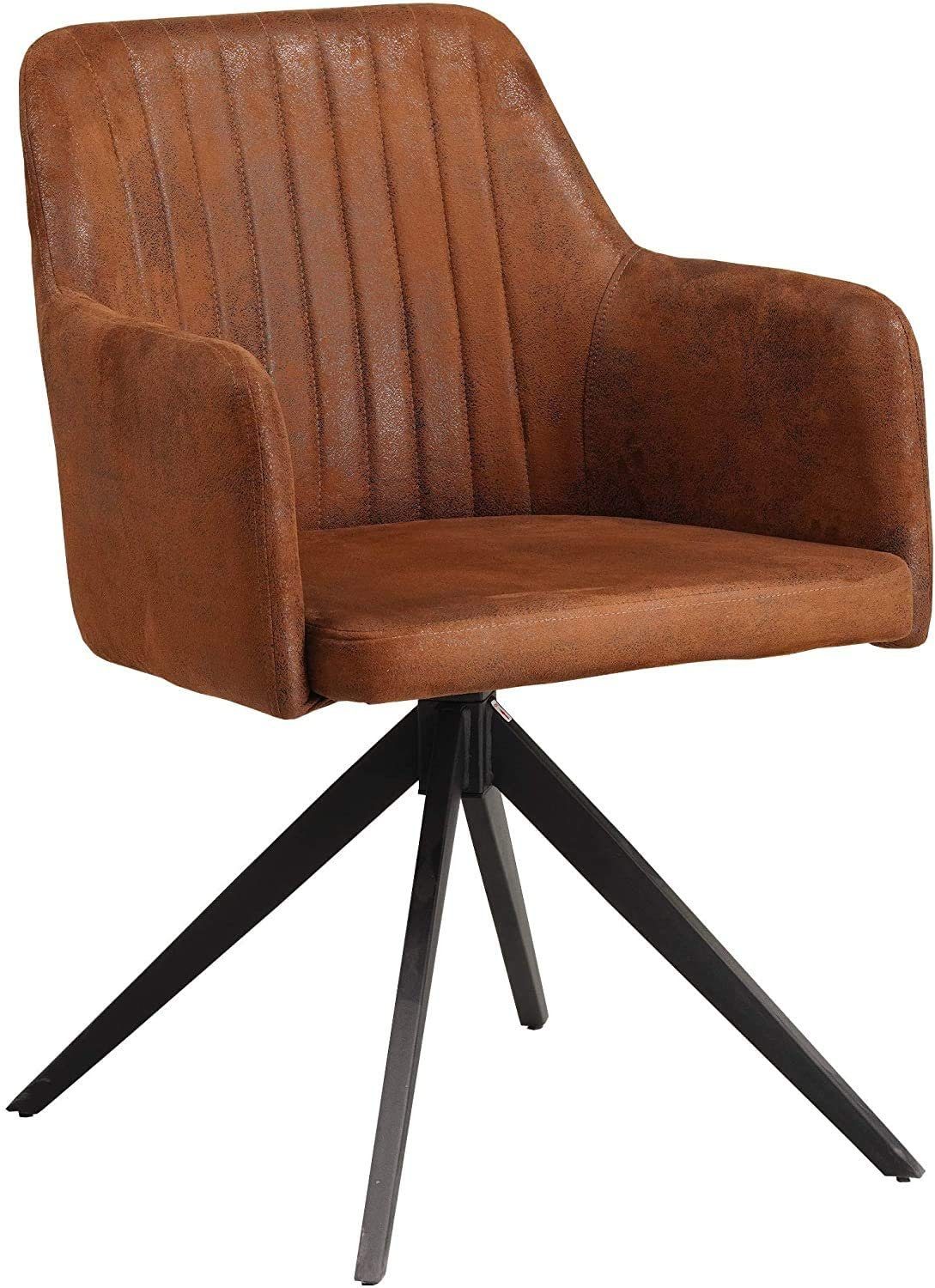 SAM® Essgruppe Isabell, Akazienholz, Baumkante massiv, Metallgestell und 6 Stühle