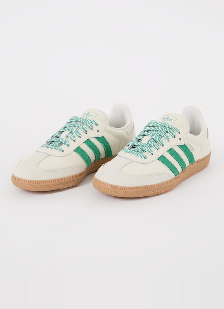 Skórzane buty sportowe Adidas Samba OG z detalami zamszowymi