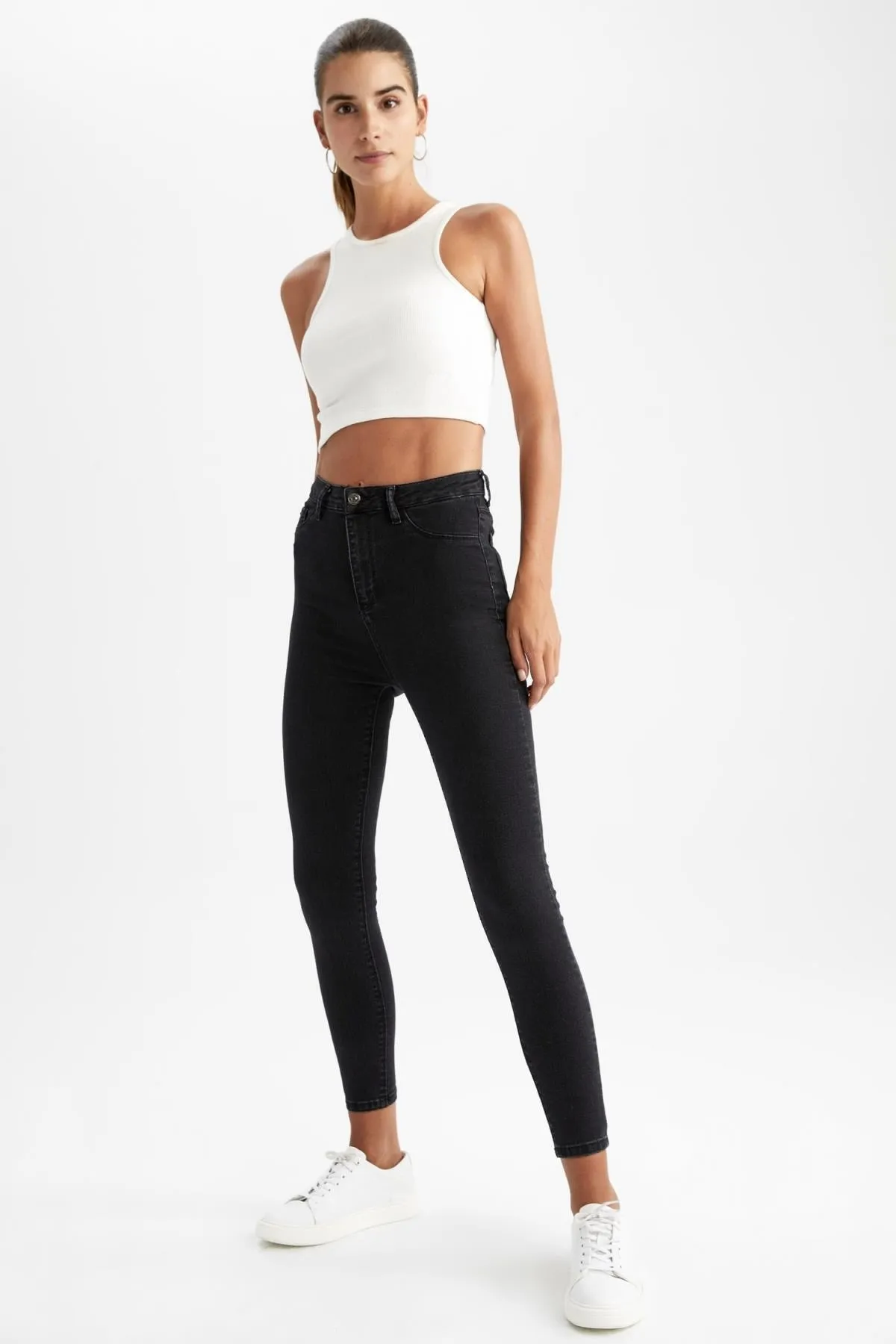 DeFacto  Super Skinny Fit Jeanshose mit hoher Taille