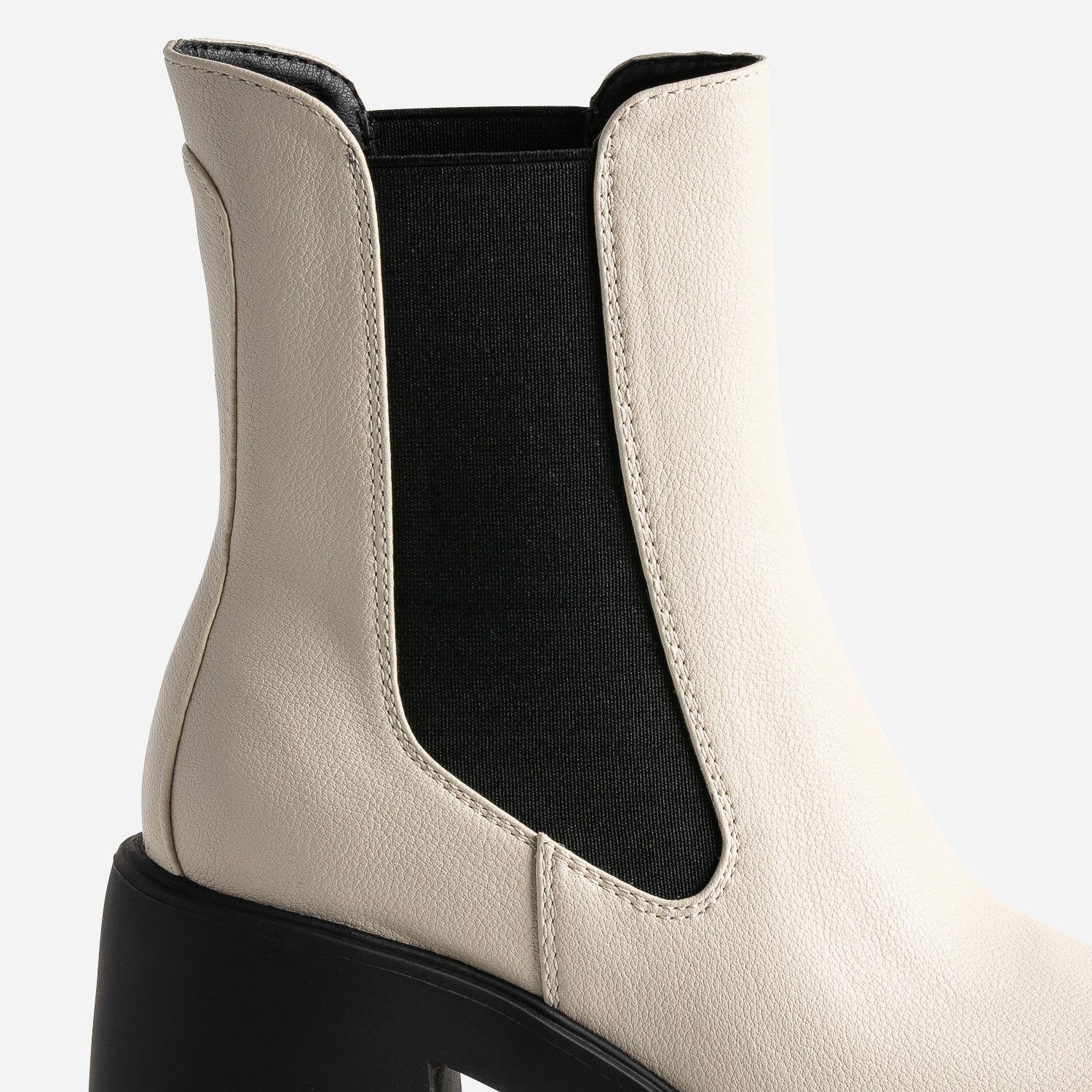 Chelsea boots TEXTO écru