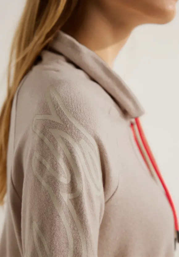 CECIL Cosy Shirt mit Volumenkragen