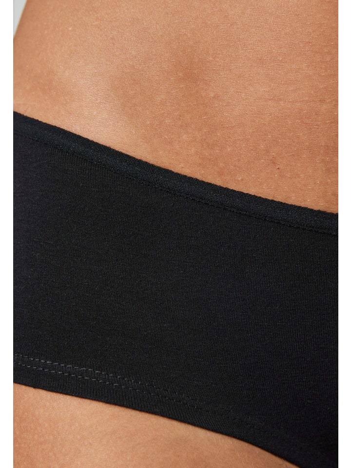 SNOCKS Hipster aus Bio-Baumwolle 3 Stück in Schwarz günstig kaufen