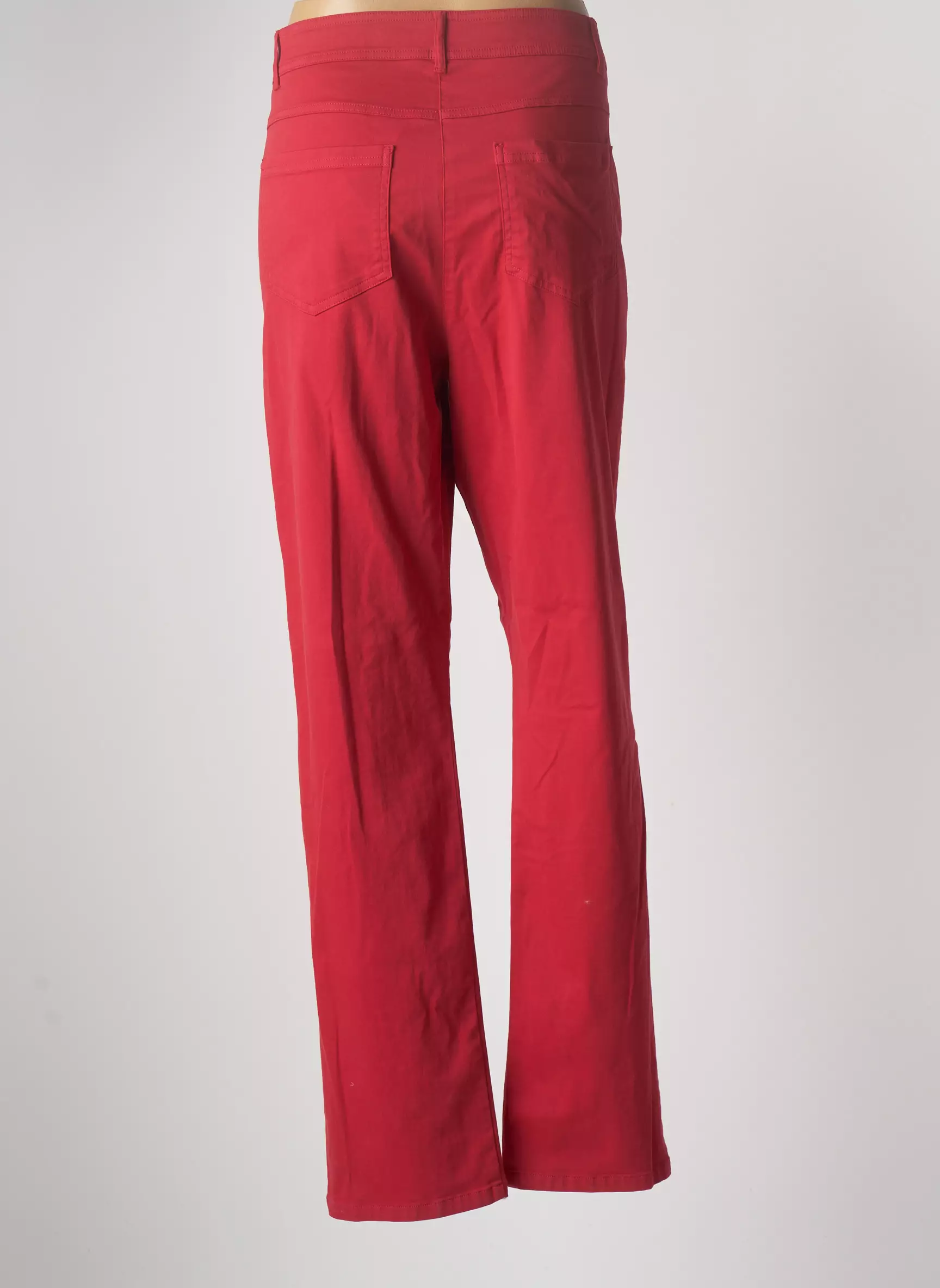 Pause Cafe Pantalons Slim Femme couleur rouge