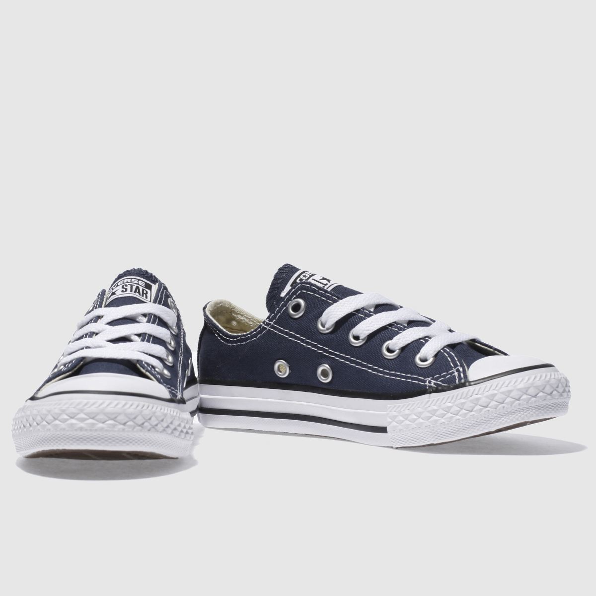 Converse marinblå All Star Low Junior-sneakers