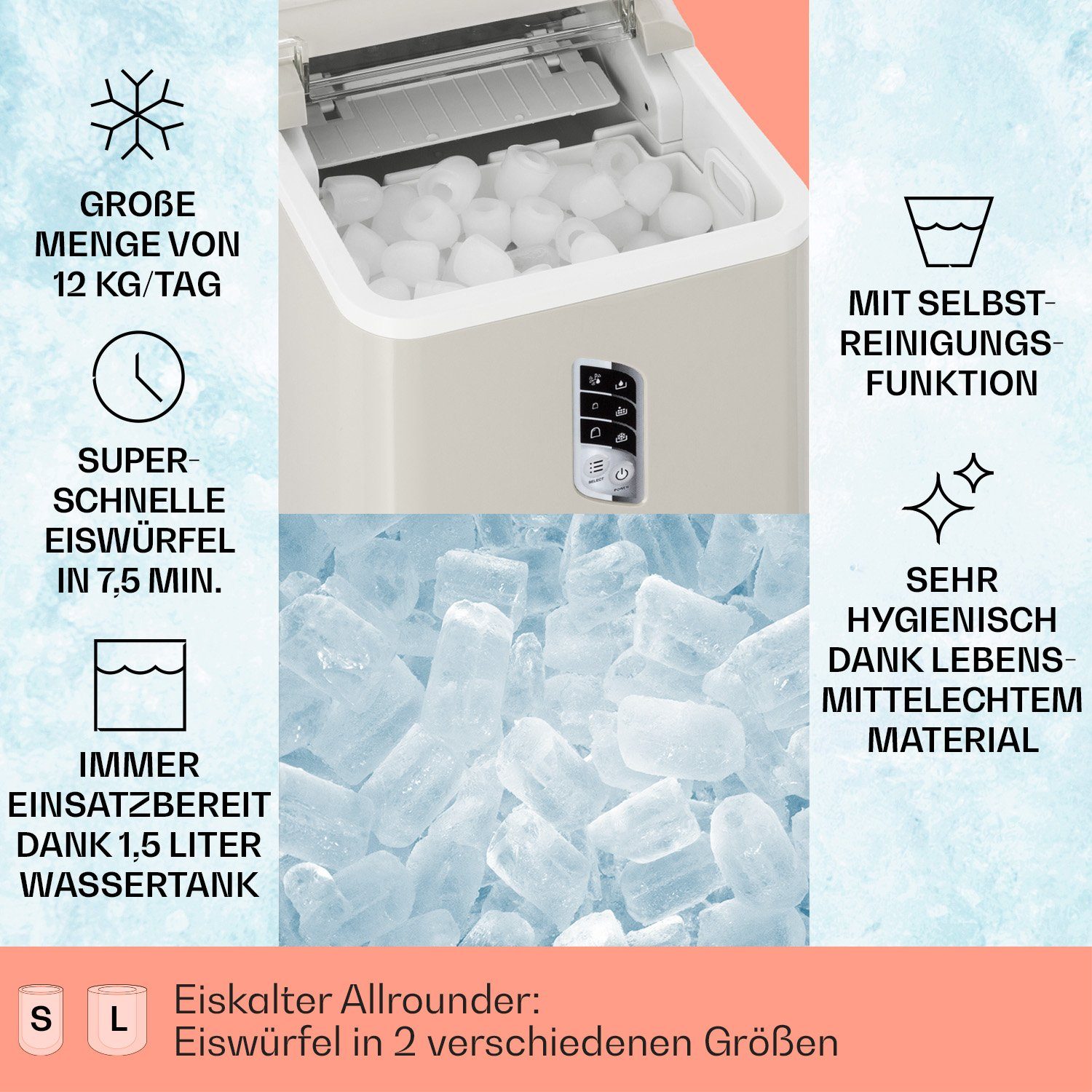 Klarstein Eiswürfelmaschine Albaron