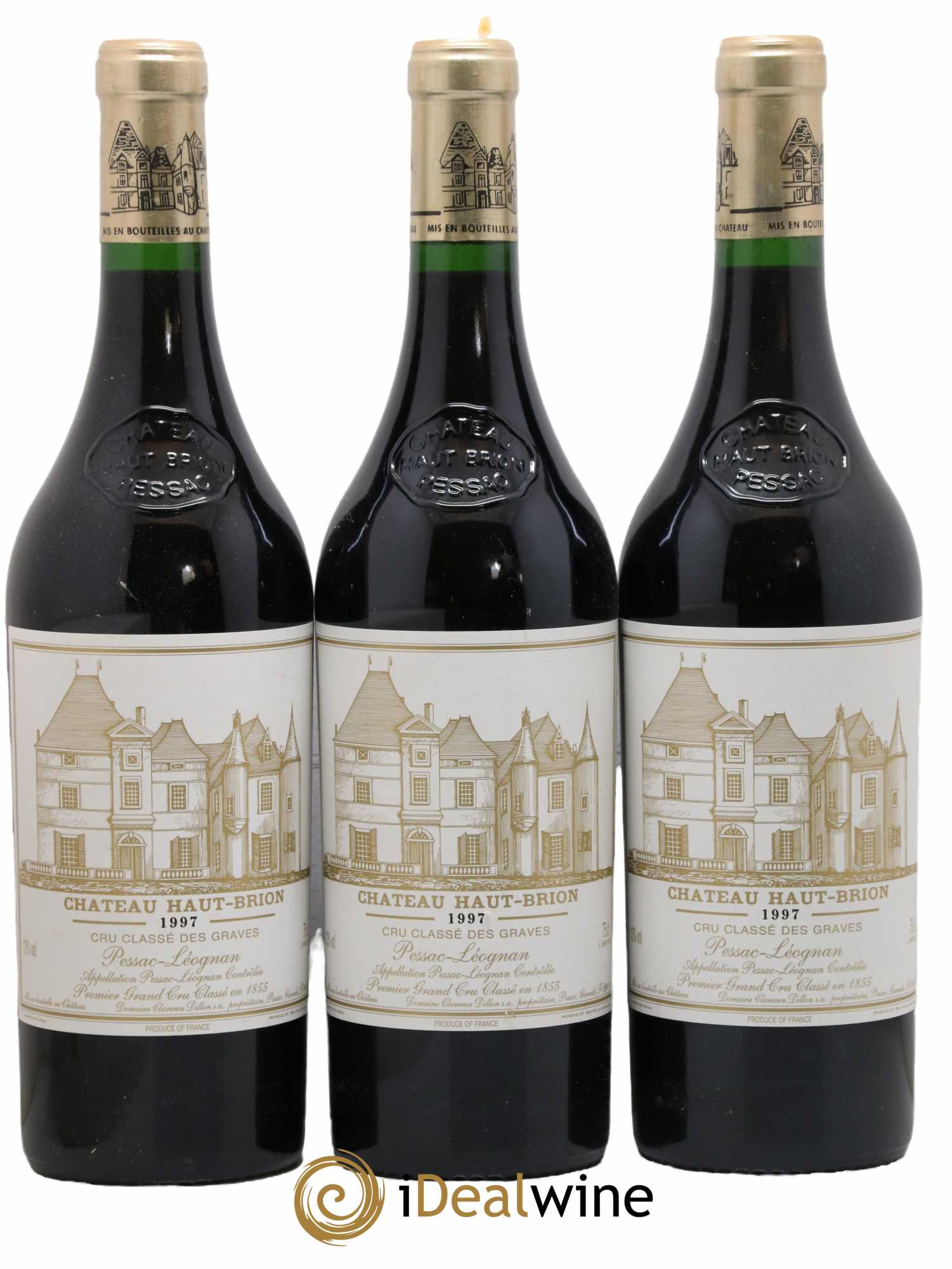 Château Haut Brion 1er Grand Cru Classé  1997 - Lot de 3 Bouteilles