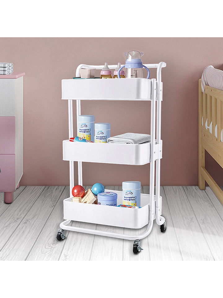 Echtwerk Küchenwagen in Weiß - (B)43 x (H)86 x (T)32 cm günstig kaufen onesize