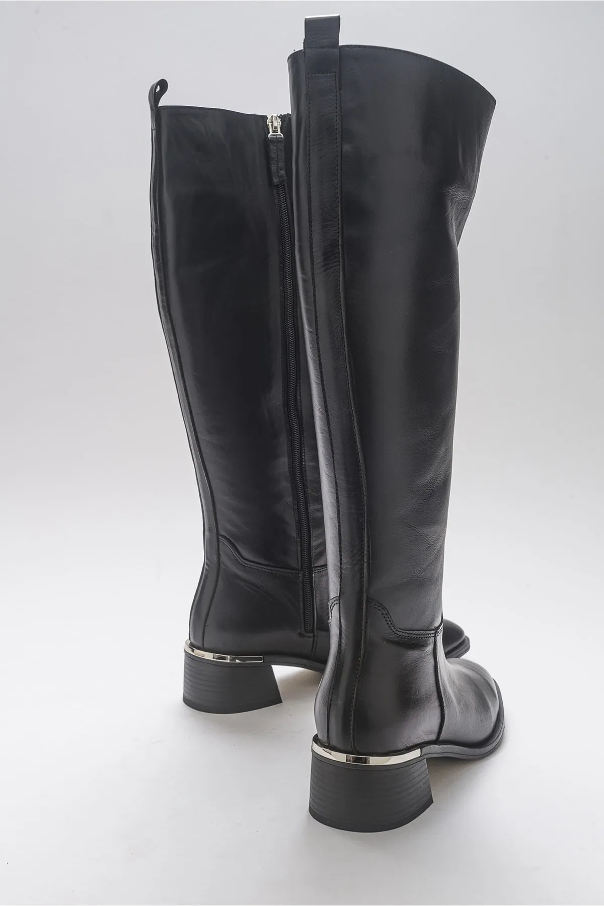 Luvi  Sova Black Skin Echtleder Damenstiefel