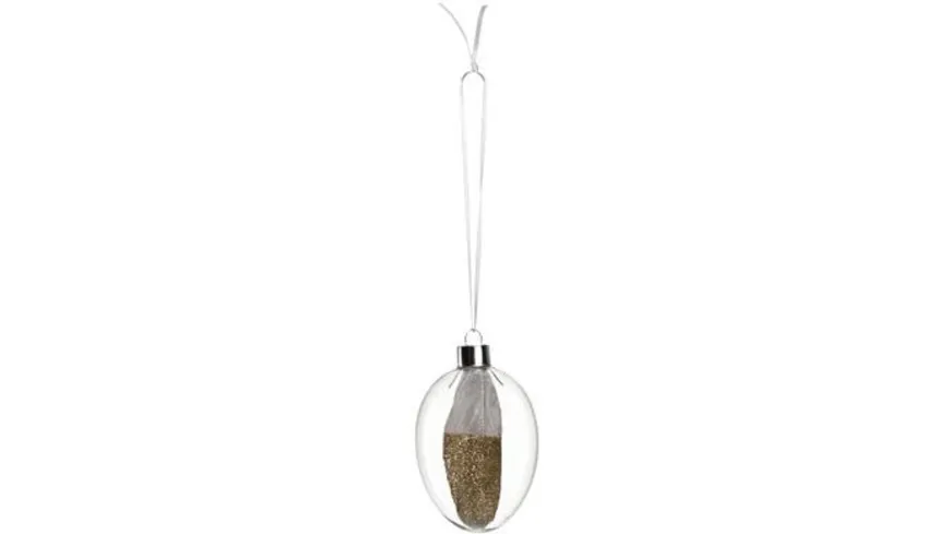 LEONARDO Glaseier mit Feder 10cm