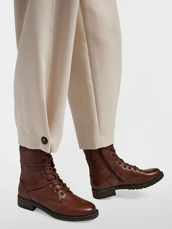 5th Avenue Leder Schnürstiefelette