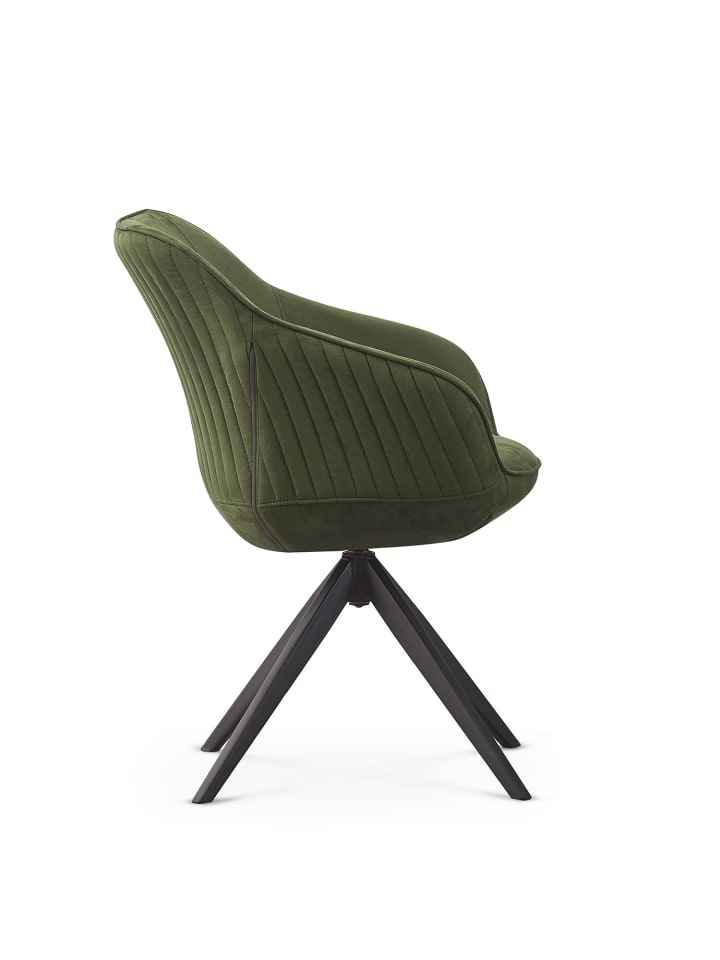 B&D Home Drehstuhl KATJA in Grün - (B)58 x (H)81 x (T)60,5 cm günstig kaufen onesize