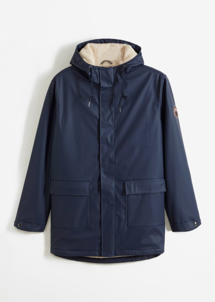 Winter Regenjacke mit Teddyfutter