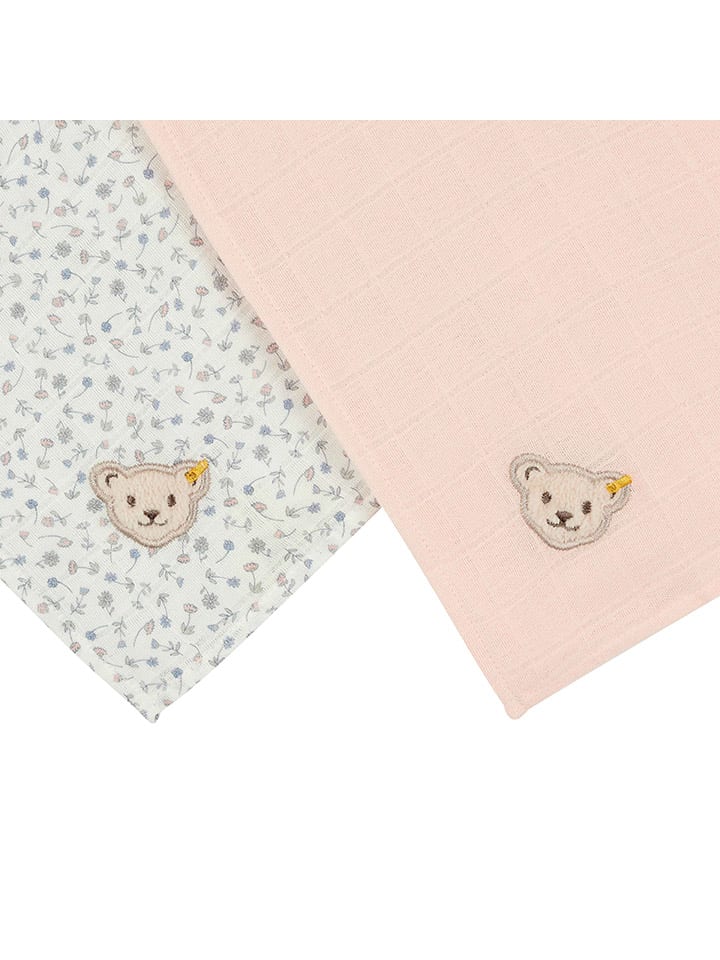 Steiff 2er-Set: Spucktücher in Rosa günstig kaufen onesize