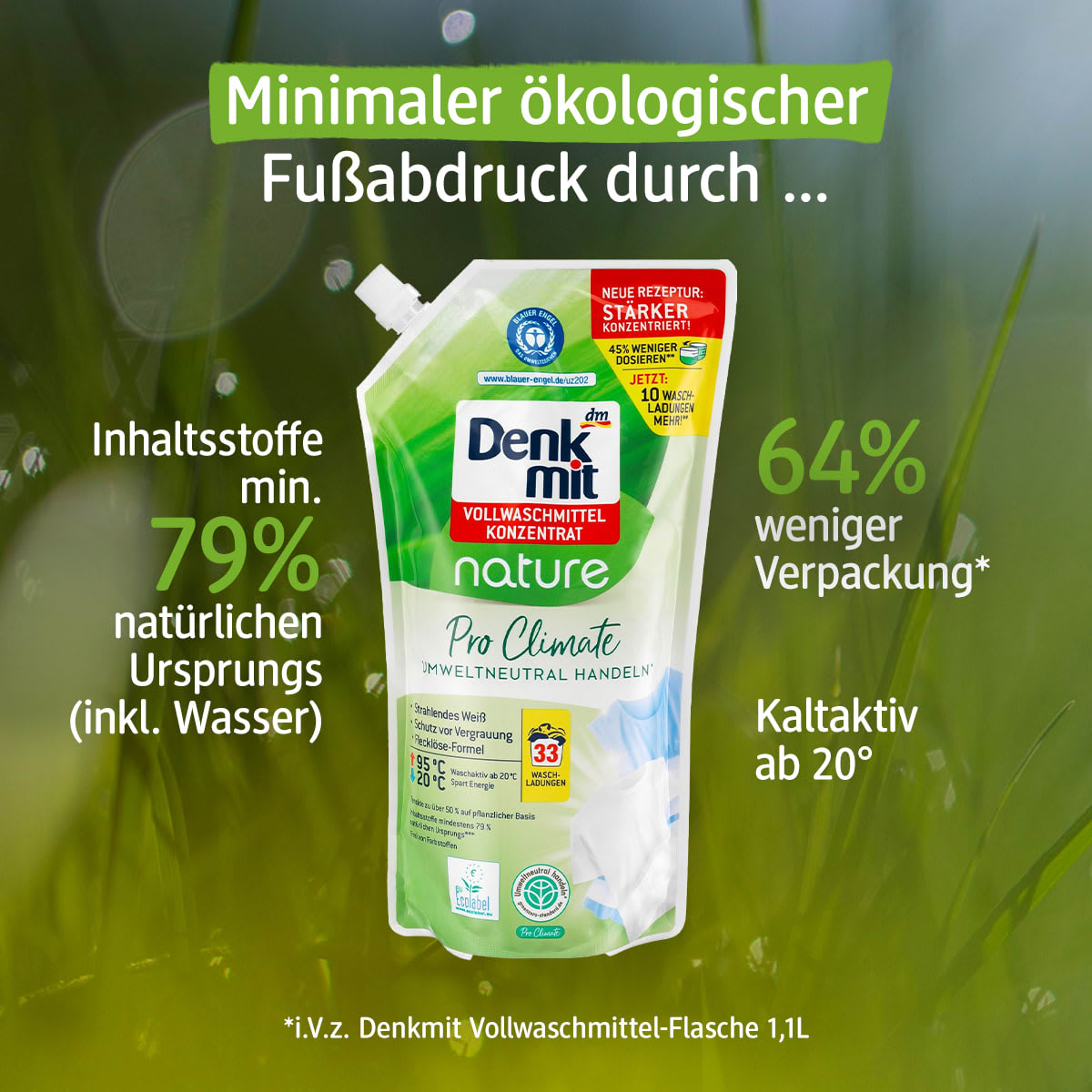 Vollwaschmittel Konzentrat Pro Climate Nature, 33 Wl