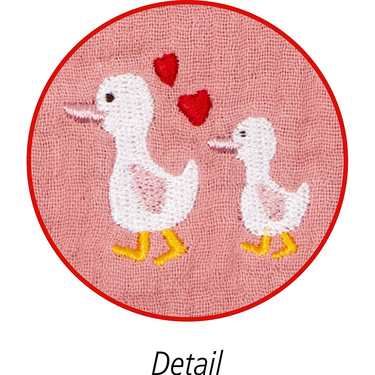 Kuscheltier & Halstuch Geschenkset BabyGlück Gans rosa