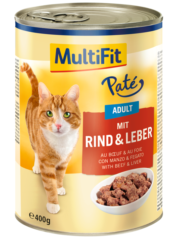 MultiFit Nassfutter MultiFit Adult Paté Rind & Leber 24x400 g