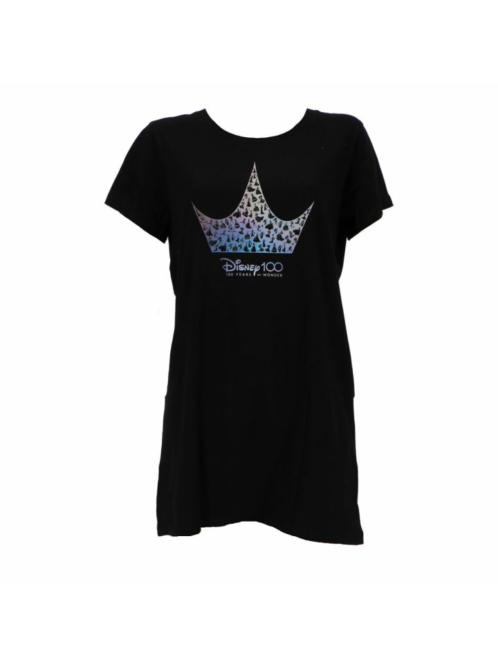 Disney Princess Schlafanzug für Damen Komfortables Nachtwäsche Nachthemd L in Schwarz günstig kaufen M/L