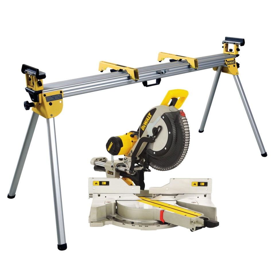 DeWalt DWS780KIT Kappsag + DE7023 Universalstativ