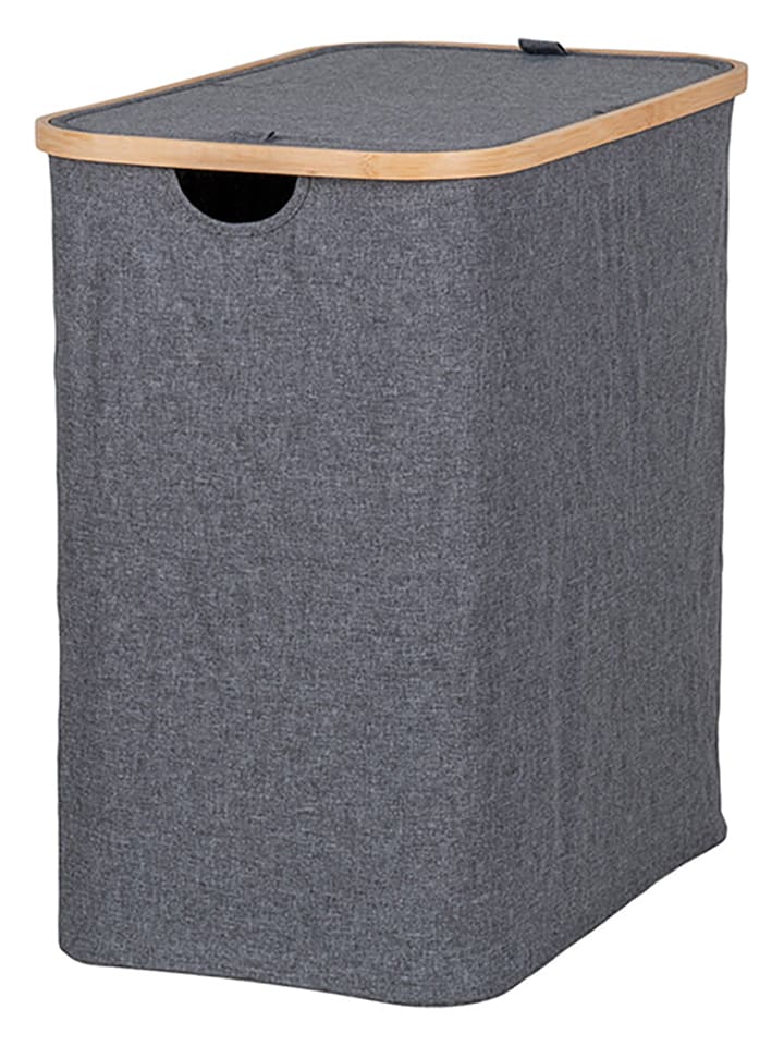 House Nordic Wäschekorb in Anthrazit - (B)33 x (H)54 x (T)54 cm günstig kaufen onesize
