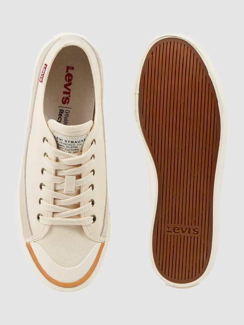Sneaker aus Textil in beige
