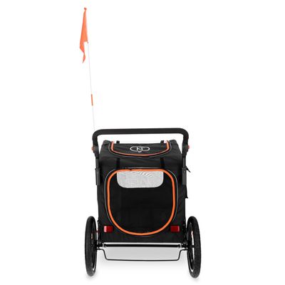 Nomad Tales Spirit Bike Trailer, ebony / tangerine