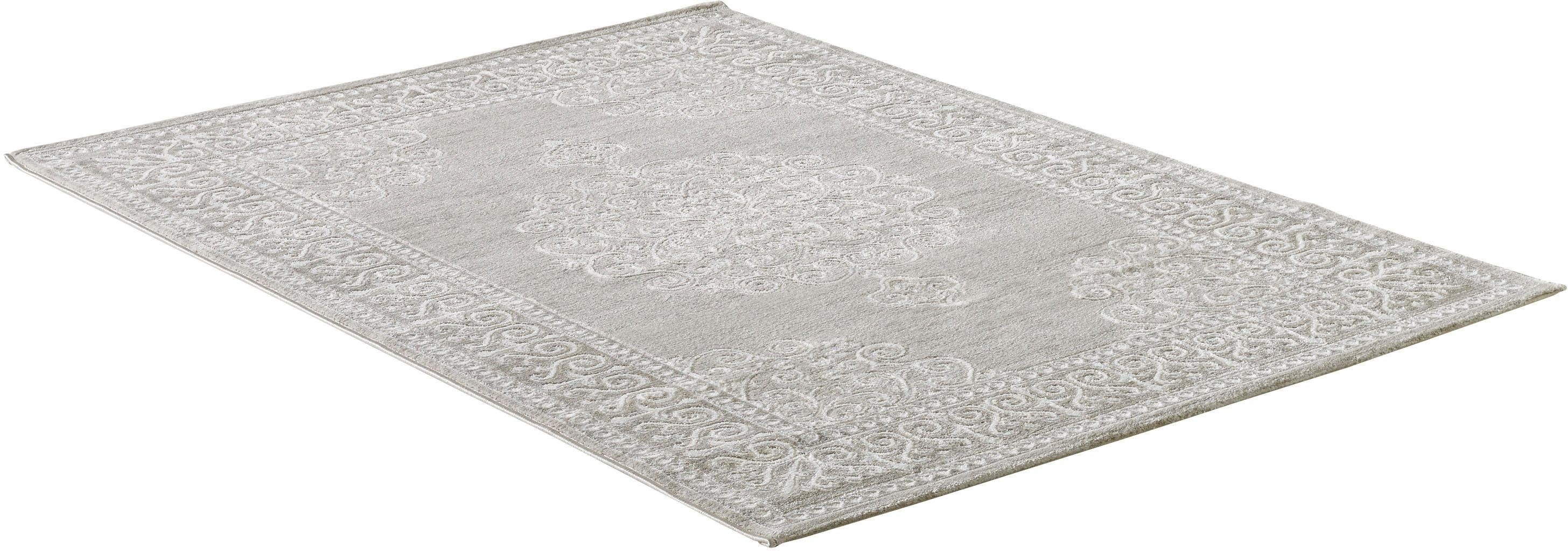 Teppich Harmony 3204, Sanat, rechteckig, Höhe: 12 mm, Wohnzimmer, Kurzflor, moderne Orient Optik, Schlafzimmer