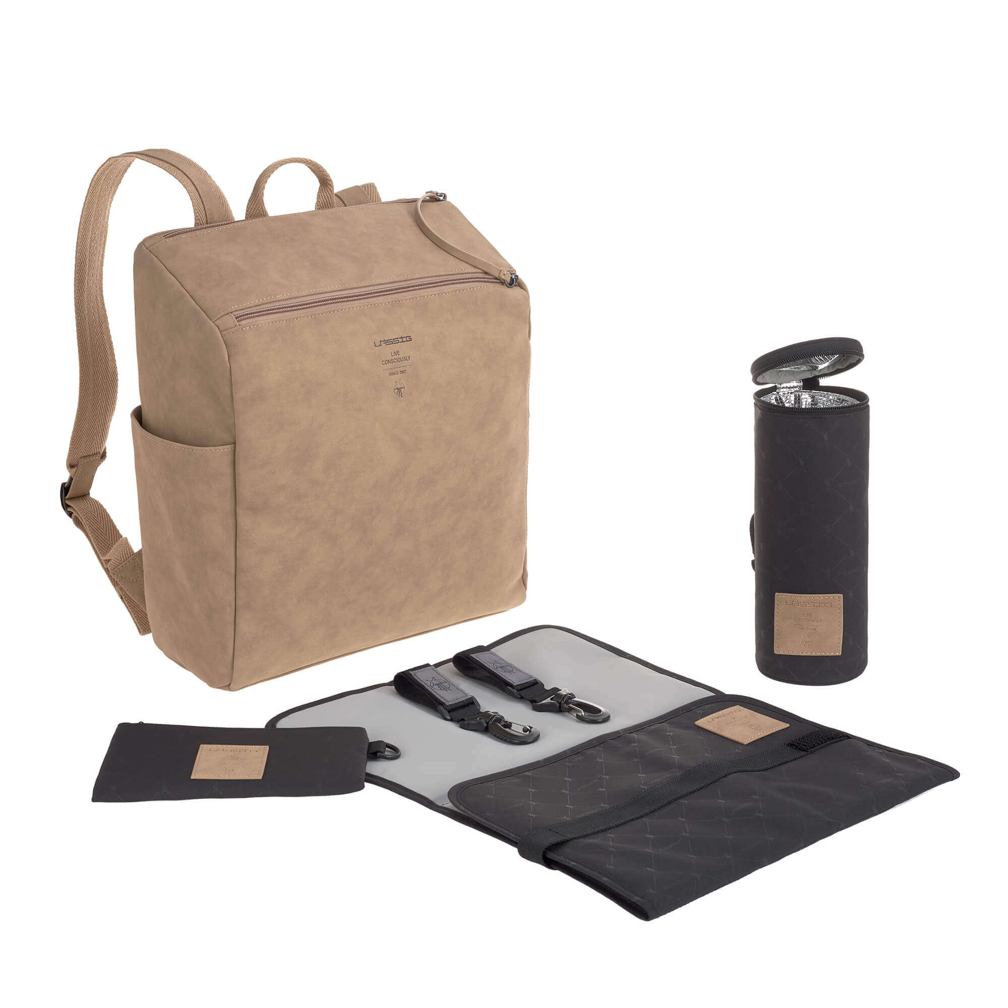 Wickelrucksack - Tender Backpack, Camel