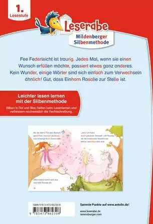 Leserabe mit Mildenberger Silbenmethode: Fee Federleicht und das Einhorn