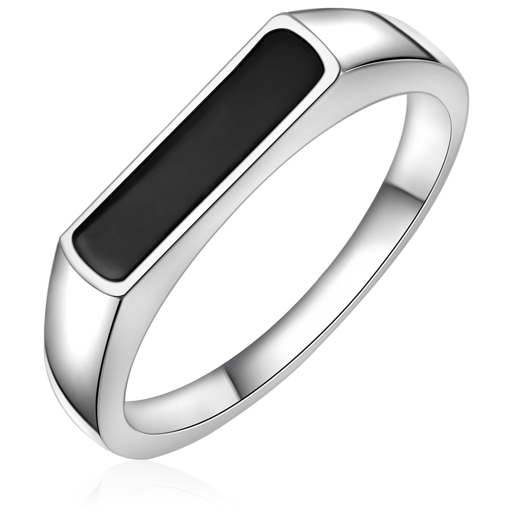 Männerglanz Bague en argent Argent sterling Agate en Argent Bague
