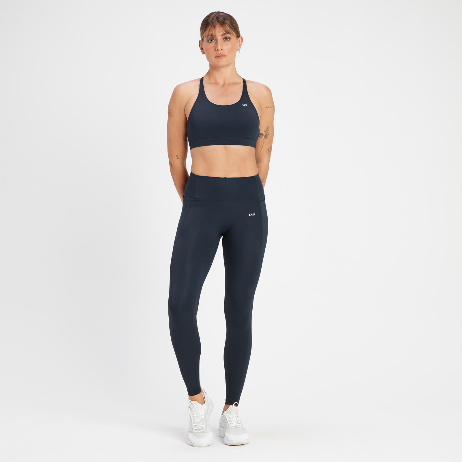 Brassière de sport à bretelles MP Adapt pour femmes – Bleu marine foncé
