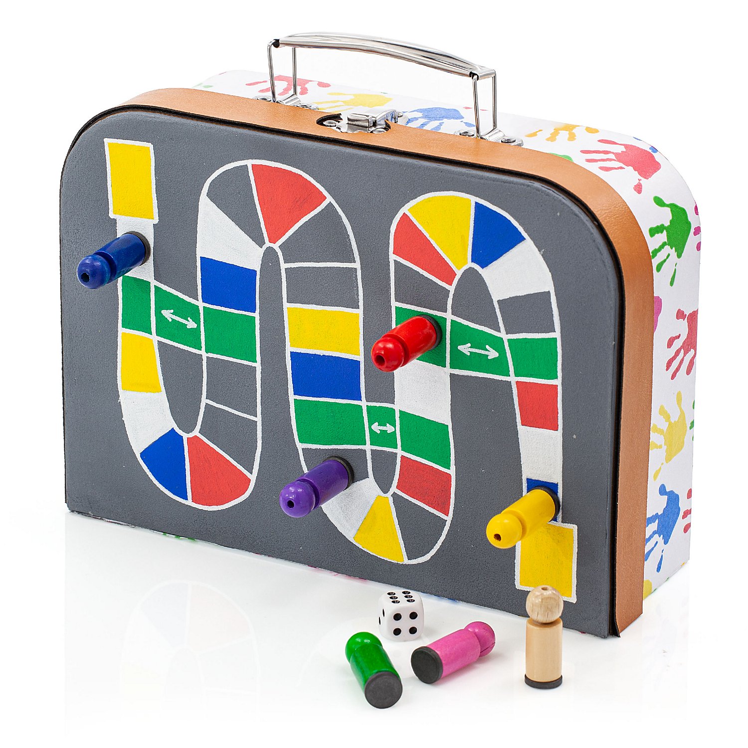 Deko-Koffer-Set, weiß, 2 Stück