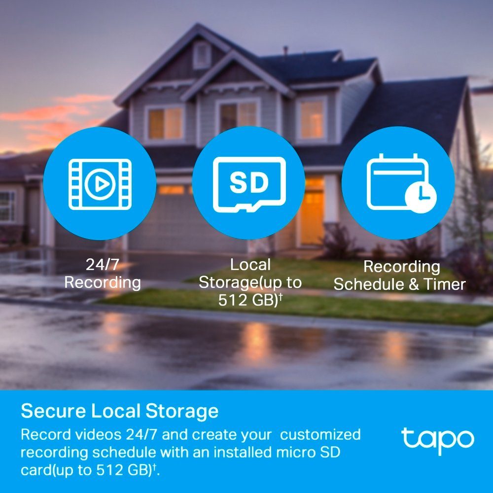 TP-Link Tapo C500 Outdoor Pan/Tilt Security IP Kamera Überwachungskamera (Außenbereich)