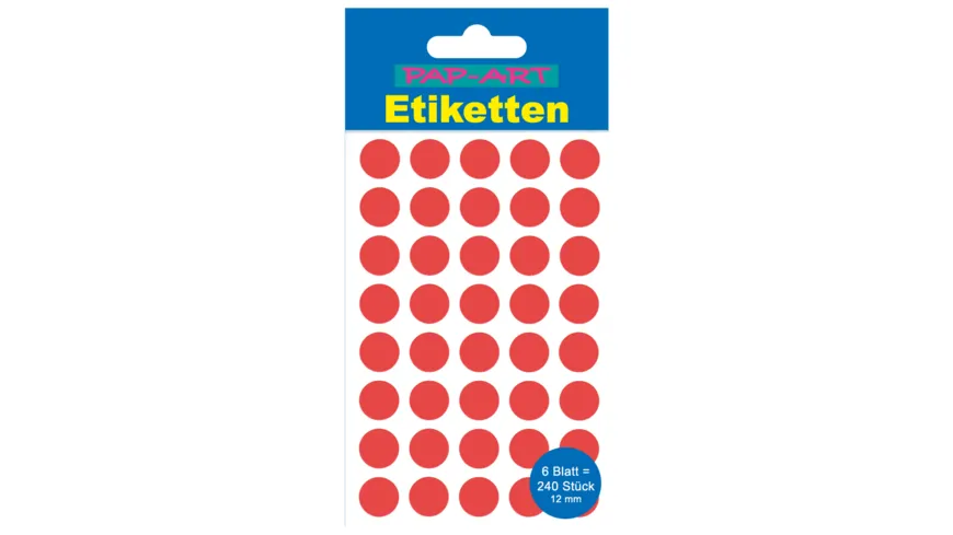 PAP-ART Markierungspunkte rot 12mm