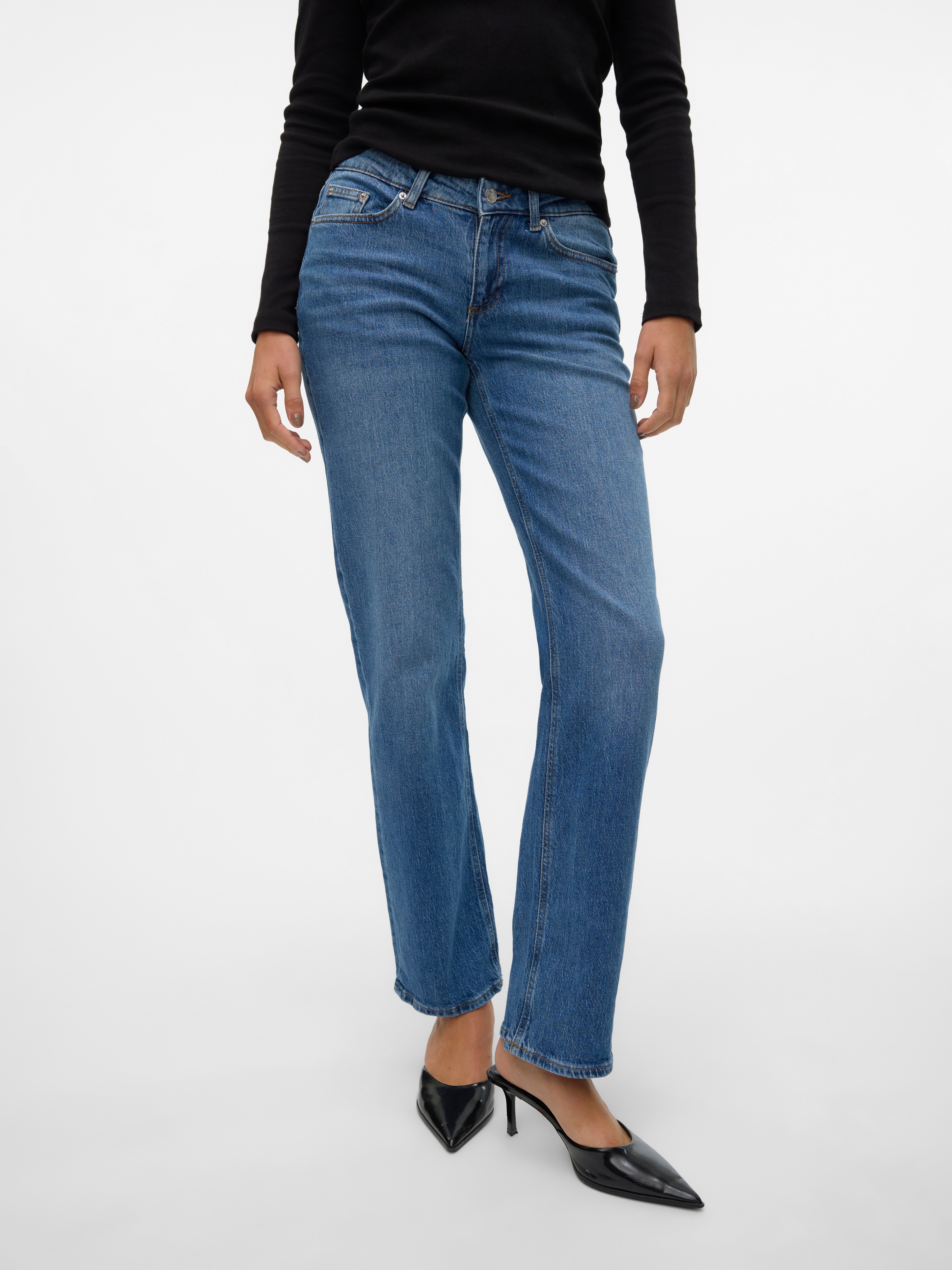 VMJADA Mid Rise Gerade geschnitten Jeans