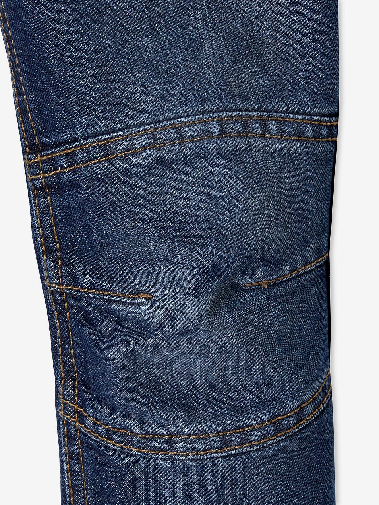 Vertbaudet Die UNVERWÜSTLICHE, robuste Jungen Straight-Jeans WATERLESS, Hüftweite COMFORT - dark blue