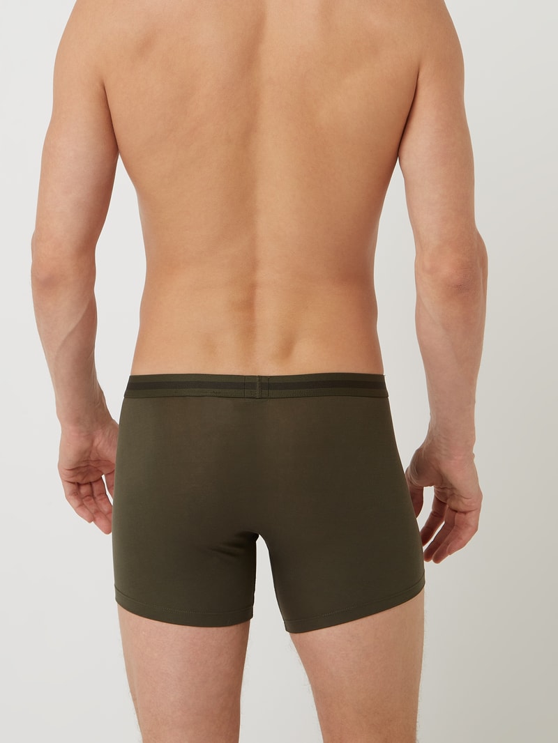 Trunks mit Stretch-Anteil im 2er-Pack in khaki