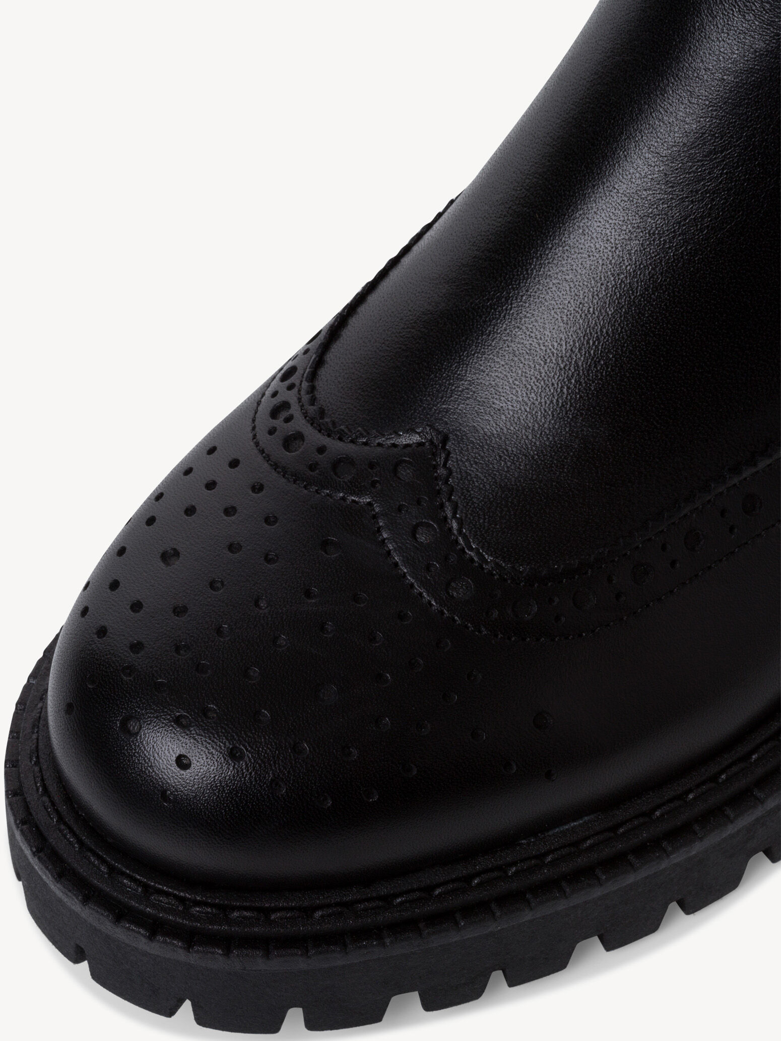 Bottine Chelsea en cuir - noir
