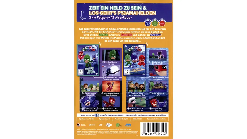 PJ Masks - Pyjamahelden Box 1 [2 DVDs]